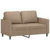 vidaXL 2 Piece Sofa Set with Cushions Cappuccino Faux Leather