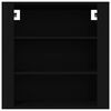 vidaXL Wall Cabinet Black 80x33x80 cm Engineered Wood