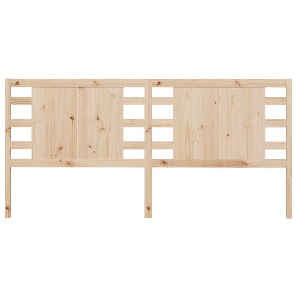 vidaXL Headboard 141x4x100 cm Solid Wood Pine