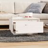 vidaXL Coffee Table White 55x56x32 cm Solid Wood Pine