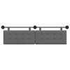 vidaXL Hanging Headboard Wall-mounted Dark Grey 170 x 55 x 5 cm Fabric