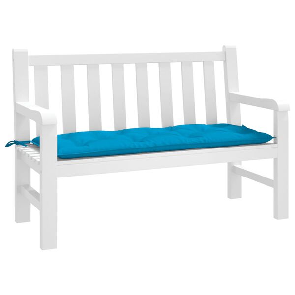 vidaXL Garden Bench Cushion Light Blue 120x50x7 cm Oxford Fabric