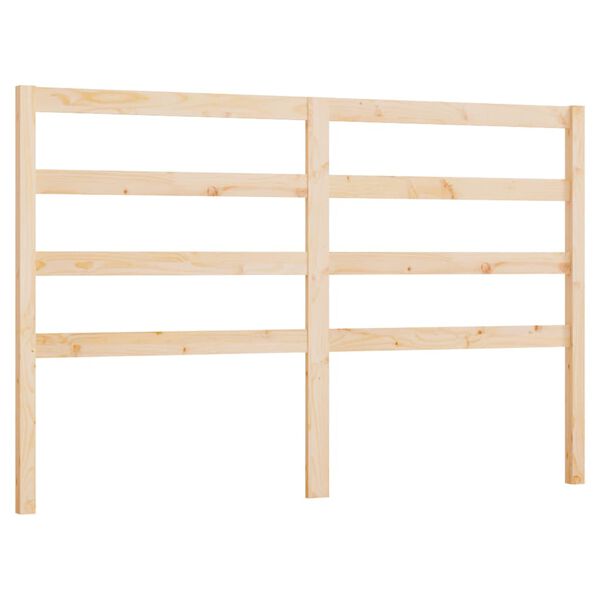 vidaXL Bed Headboard 141x4x100 cm Solid Wood Pine