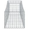 vidaXL Arched Gabion Baskets 25 pcs 200x50x40/60 cm Galvanised Iron