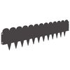 vidaXL Lawn Edging 10 pcs 103 x 25 cm Steel Black