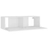 vidaXL 8 Piece TV Cabinet Set White Engineered Wood