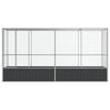 vidaXL Aviary with Extension Silver 418.5x107x212 cm Steel