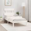 vidaXL Bed Frame without Mattress White 90x190 cm Single Solid Wood