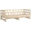 vidaXL Pull-out Day Bed without Mattress Solid Wood Pine 2x(90x190) cm