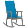 vidaXL Rocking Chair with Cushions Grey Solid Acacia Wood