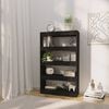 vidaXL Book Cabinet/Room Divider Black 80x30x135 cm Engineered Wood