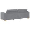 vidaXL 3-Seater Sofa Light Grey 220x78x80 cm Fabric