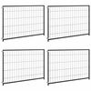 vidaXL Dog Kennel Black 300x100x70 cm Steel