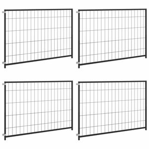 vidaXL Dog Kennel Black 300x100x70 cm Steel