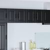 vidaXL Kitchen Cabinet 2 pcs Black 60 x 31 x 40 cm Engineered Wood