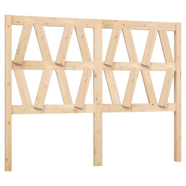 vidaXL Bed Headboard 141x4x100 cm Solid Wood Pine