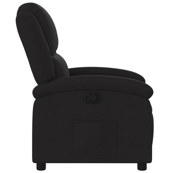 vidaXL Recliner Chair Black Fabric