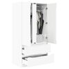 vidaXL Cabinet High Gloss White 79.5 x 49 x 156 cm Engineered Wood