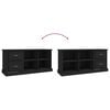vidaXL TV Cabinet Black 102x35.5x47.5 cm Engineered Wood