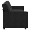 vidaXL 3-Seater Sofa Black 220x78x84 cm Velvet