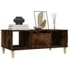 vidaXL Coffee Table Smoked Oak 90x50x36,5 cm Engineered Wood