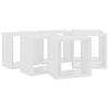 vidaXL Wall Cube Shelves 6 pcs White 26x15x26 cm