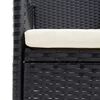 vidaXL 9 Piece Garden Dining Set Black