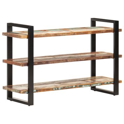 vidaXL Sideboard with 3 Shelves 120x40x75 cm Solid Reclaimed Wood