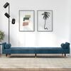 vidaXL Sofa Bed with Cushions Black Velvet