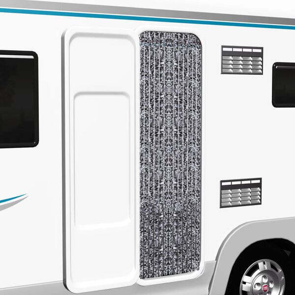 vidaXL Insect Curtain Brown and Beige 56x185 cm Chenille