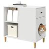 vidaXL Cat House White 72 x 42.5 x 70 cm Engineered Wood