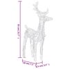 vidaXL Christmas Reindeers 6 pcs Warm White 240 LEDs Acrylic