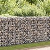 vidaXL Gabion Wall with Covers Galvanised Steel 300x30x100 cm