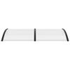 vidaXL Door Canopy Black 200x100 cm PC
