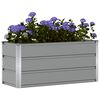 vidaXL Planter Light Grey 100 x 40 x 45 cm Steel