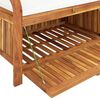 vidaXL Garden Storage Bench with Cushion 91 cm Solid Wood Acacia