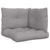 vidaXL Pallet Cushions 3 pcs Grey Fabric