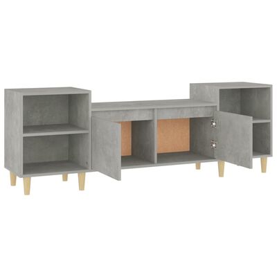 vidaXL TV Cabinet Concrete Grey 160x35x55 cm Engineered Wood