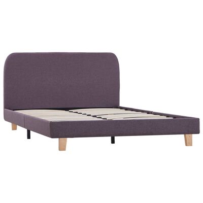 vidaXL Bed Frame Taupe Fabric Double Size