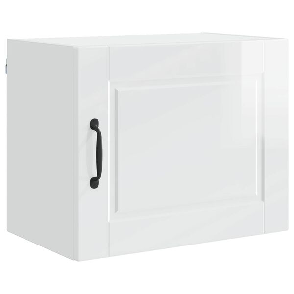 vidaXL Kitchen Cabinet with Shelf High Gloss White 50 x 31 x 40 cm