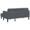 vidaXL Sofa Set 2 pcs Dark grey 173 x 131 x 67 cm Velvet