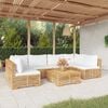 vidaXL 7 Piece Garden Lounge Set with Cushions Solid Teak Wood