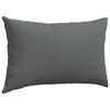 vidaXL Sofa Pillows 2 pcs Dark Grey 50 x 30 cm Fabric