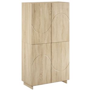 vidaXL Highboard Sonoma Oak 79x41x151 cm Engineered Wood