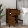 vidaXL Bedside Cabinets 2 pcs Brown Oak 40x35x70 cm