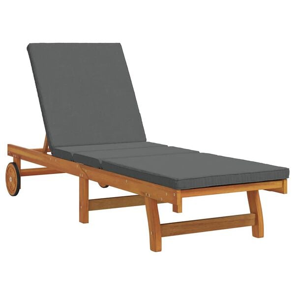 vidaXL Sun Lounger 2 pcs Brown 40 x 40 x 40cm Solid Acacia wood