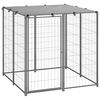 vidaXL Dog Kennel Silver 110x110x110 cm Steel