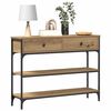 vidaXL Console Table Artisan Oak 100 x 25 x 75 cm Engineered Wood