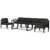 vidaXL 7 Piece Garden Lounge Set with Cushions Aluminium Anthracite