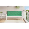 vidaXL Garden Bench Cushion Green 150x(50+50)x7cm Oxford Fabric
